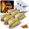 Porte-tacos Pour Taco Friday - Porte-hot-dogs Double Face - Les Porte-saucisses Grillades Facilitent La Préparation - Plus De Gâchis - Acier Inoxydable, Passe Au Lave-vaisselle - Lot De 4 -Magasin D'Accessoires Pour Barbecue 1200x1189 1