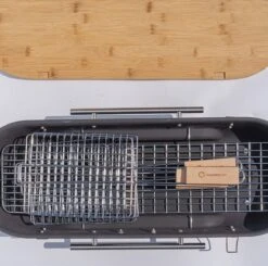 Barbecue Designnest Flip Grill BBQ Facile à Transporter Avec Grilles Rotatives Et Planche à Découper Intégrée -Magasin D'Accessoires Pour Barbecue 1200x1192