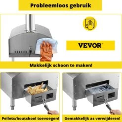 Four à Pizza Vevor® - Barbecue - Pizzarette - Four à Pizza Extérieur - Four à Pizza Extérieur - Pierre à Pizza - Portable - Acier Inoxydable -Magasin D'Accessoires Pour Barbecue 1200x1193
