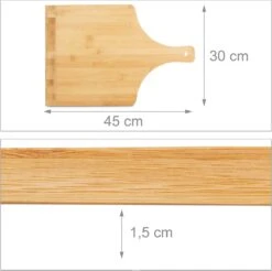 Relaxdays 4x Pelle à Pizza 45 Cm Large - Bambou - Spatule à Pizza - Pelle à Pain - Planche à Pizza Bois -Magasin D'Accessoires Pour Barbecue 1200x1197 7