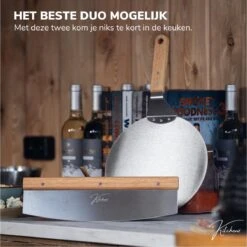 Pelle à Pizza Kitchenz Avec Set De Coupe-pizza - Pelle à Pizza Pour BBQ - Avec Coupe-pizza - Manche En Bois - Lame En Aluminium -Magasin D'Accessoires Pour Barbecue 1200x1198 17