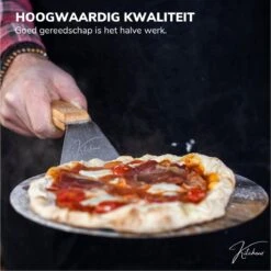 Pelle à Pizza Kitchenz Avec Set De Coupe-pizza - Pelle à Pizza Pour BBQ - Avec Coupe-pizza - Manche En Bois - Lame En Aluminium -Magasin D'Accessoires Pour Barbecue 1200x1198 19