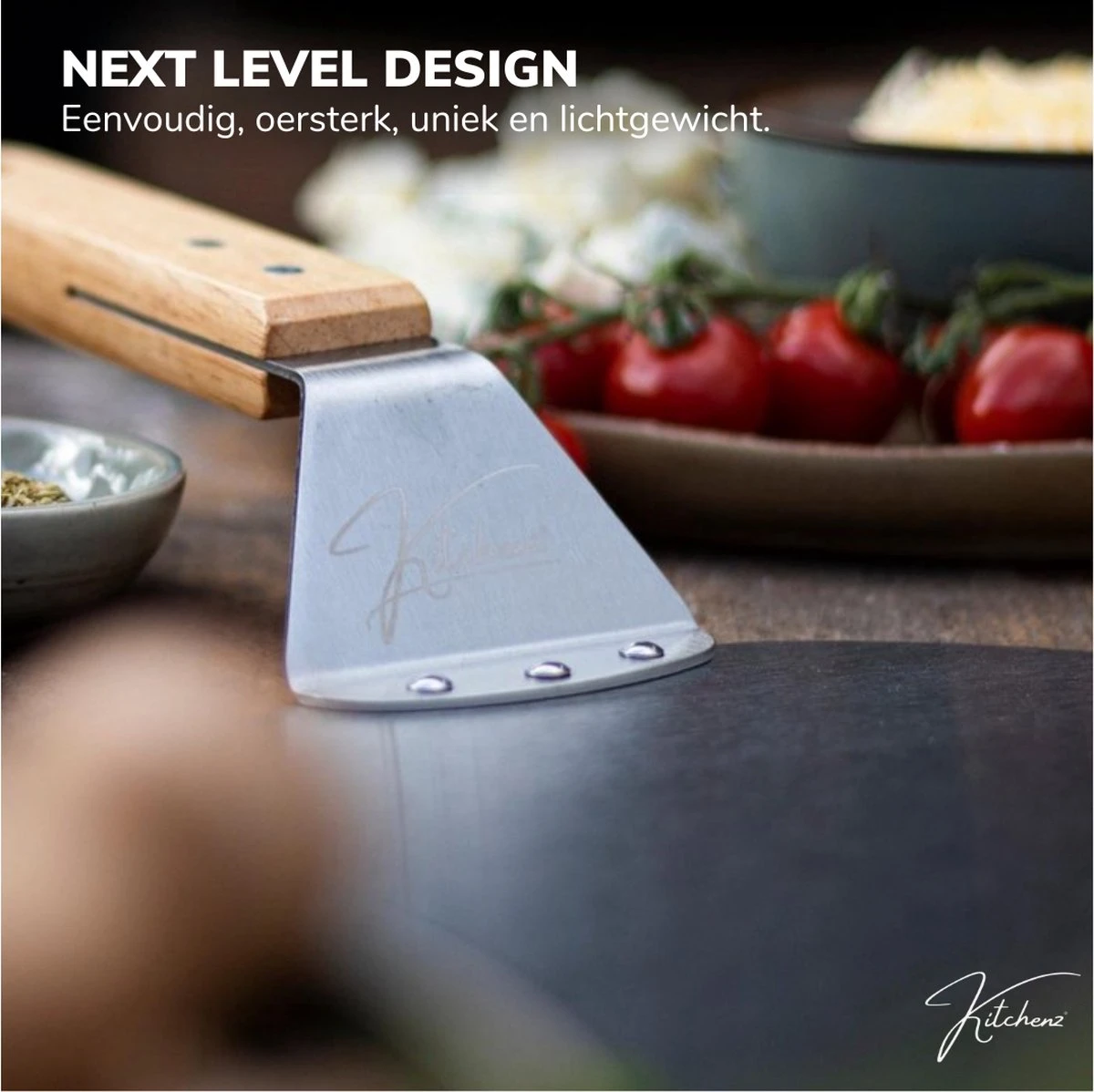 Kitchenz Pelle à Pizza Acier Inoxydable - Pelle à Pizza Pour BBQ - Manche Bois - 25,5 CM 7 Kitchenz Pelle à Pizza Acier Inoxydable - Pelle à Pizza Pour BBQ - Manche Bois - 25,5 CM – Image 5