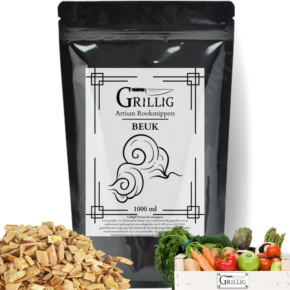 Artisan Fantasque - Copeaux De Fumée Hêtre - Bois De Fumée Pour Fumage à Chaud - 2 Litres 3 Artisan Fantasque - Copeaux De Fumée Hêtre - Bois De Fumée Pour Fumage à Chaud - 2 Litres