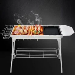 Borvat® | Barbecue Et Friture Barbecue à Dual Usage | Barbecue Au Charbon Extérieur Portable | Convient Pour 5 à 10 Personnes En Marche, Pique-nique, Camping, Barbecue. -Magasin D'Accessoires Pour Barbecue 1200x1200 10