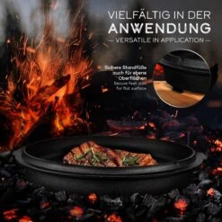 Grillas- Faitout, 4.2L, Poêle à BBQ , Fonte, Avec Pieds 12 Grillas- Faitout, 4.2L, Poêle à BBQ , Fonte, Avec Pieds -Magasin D'Accessoires Pour Barbecue 1200x1200 1032