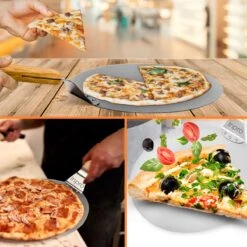 Pelle à Pizza En Acier Inoxydable - Ronde - Pour BBQ Et Four - Spatule à Pizza - Manche En Bois - Outils De BBQ - Ustensiles De Cuisine - 30 Cm De Diamètre -Magasin D'Accessoires Pour Barbecue 1200x1200 1072