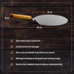 Pelle à Pizza En Acier Inoxydable - Ronde - Pour BBQ Et Four - Spatule à Pizza - Manche En Bois - Outils De BBQ - Ustensiles De Cuisine - 30 Cm De Diamètre -Magasin D'Accessoires Pour Barbecue 1200x1200 1073