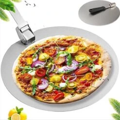 YUGN Pelle à Pizza Spatule à Pizza - Pelle à Pizza Pour BBQ Et Pelle à Pizza Pour Four - Pelle à Pizza 30 Cm Et En Acier Inoxydable - Idéale également Comme Cuillère à Gâteau