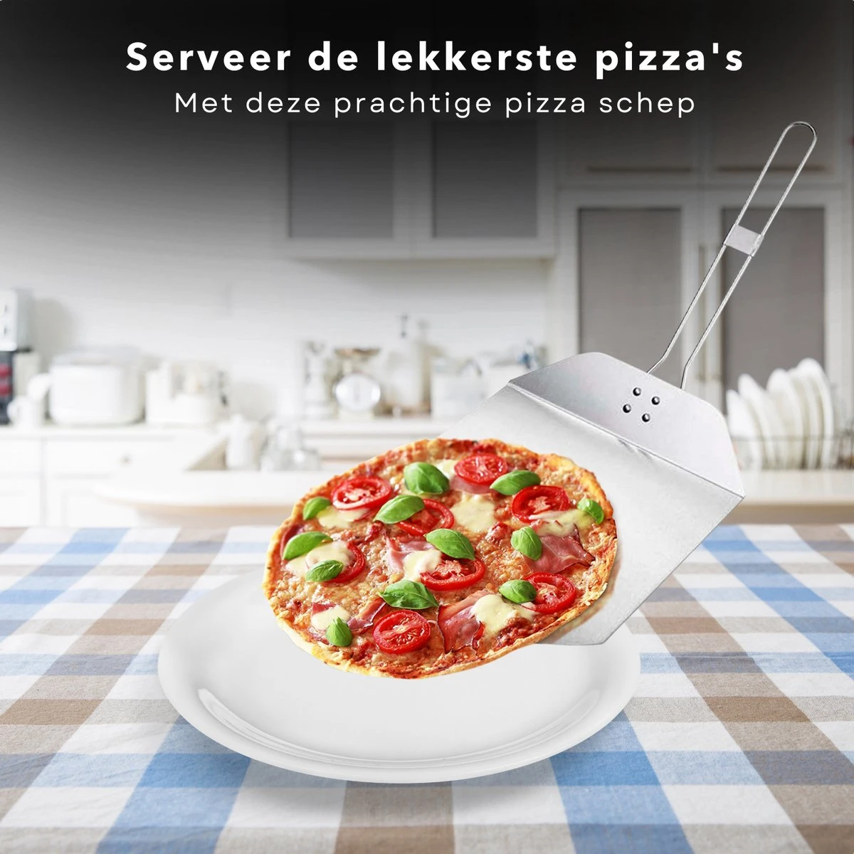 Cuillère à Pizza Pliable Cheqo® - Cuillère à Pizza - Spatule à Pizza - Pelle à Gâteau - Ustensiles De Cuisine - Spatule Pour BBQ Et Four - Acier Inoxydable - 35x25cm - Manche De 34cm De Long 7 Cuillère à Pizza Pliable Cheqo® - Cuillère à Pizza - Spatule à Pizza - Pelle à Gâteau - Ustensiles De Cuisine - Spatule Pour BBQ Et Four - Acier Inoxydable - 35x25cm - Manche De 34cm De Long – Image 5
