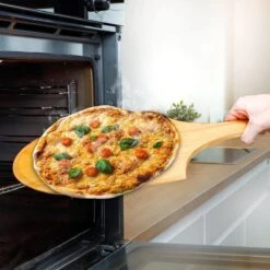 Decopatent® Bamboe Pizza Pelle Pour Ø30 Cm Pizza - Planche à Pizza Avec Poignée - Assiettes à Pizza - Four - Barbecue - Service Conseil -Magasin D'Accessoires Pour Barbecue 1200x1200 1087