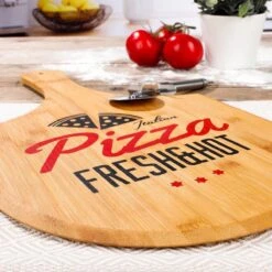 Decopatent® Bamboe Pizza Pelle Pour Ø30 Cm Pizza - Planche à Pizza Avec Poignée - Assiettes à Pizza - Four - Barbecue - Service Conseil -Magasin D'Accessoires Pour Barbecue 1200x1200 1092