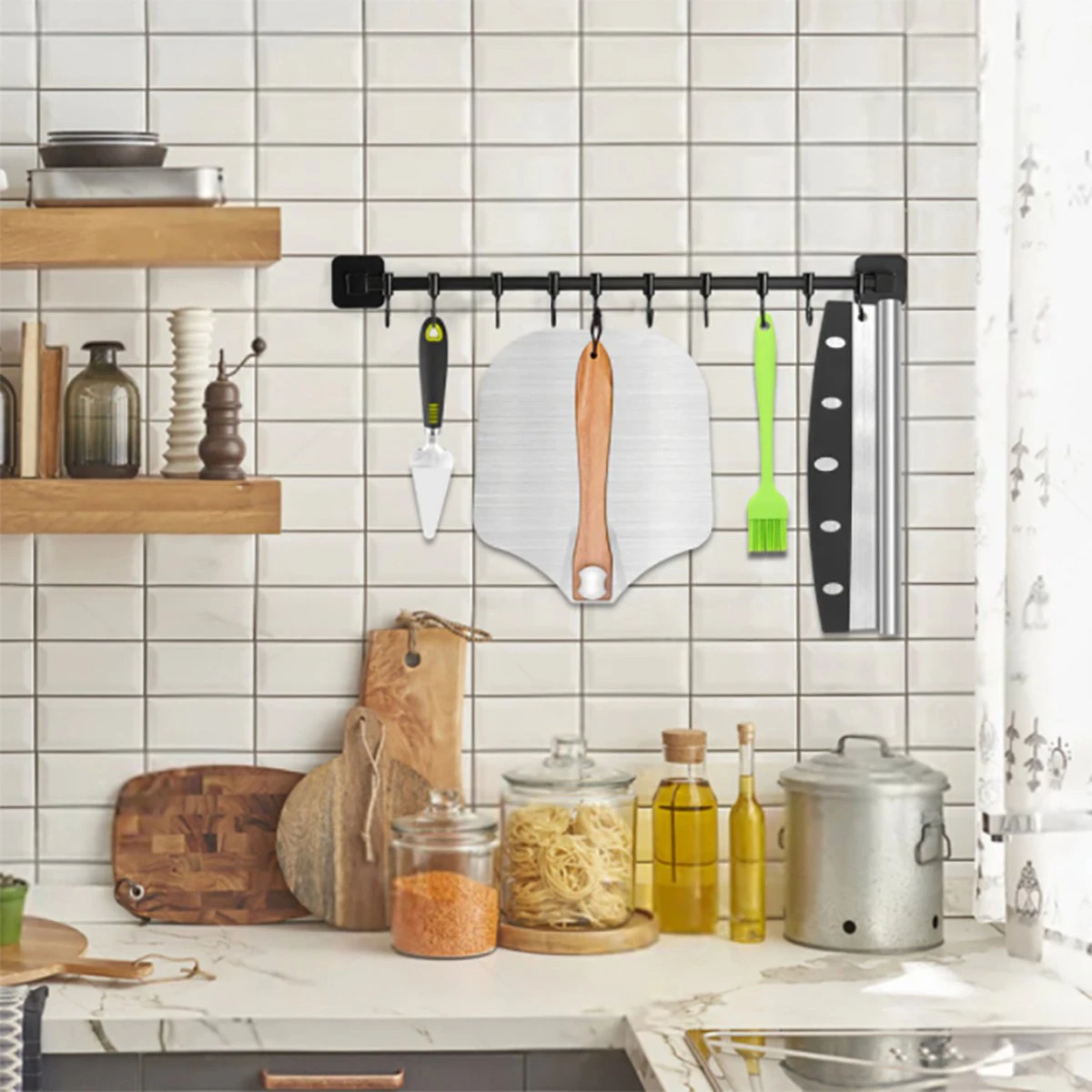 Brango Pizza Baker Accessoires De Vêtements Pour Bébé 2 Pièces - Coupe-pizza - Spatule à Pizza - Préparer Et Servir La Pizza - Ustensiles De Cuisine - Acier Inoxydable 9 Brango Pizza Baker Accessoires De Vêtements Pour Bébé 2 Pièces - Coupe-pizza - Spatule à Pizza - Préparer Et Servir La Pizza - Ustensiles De Cuisine - Acier Inoxydable – Image 7