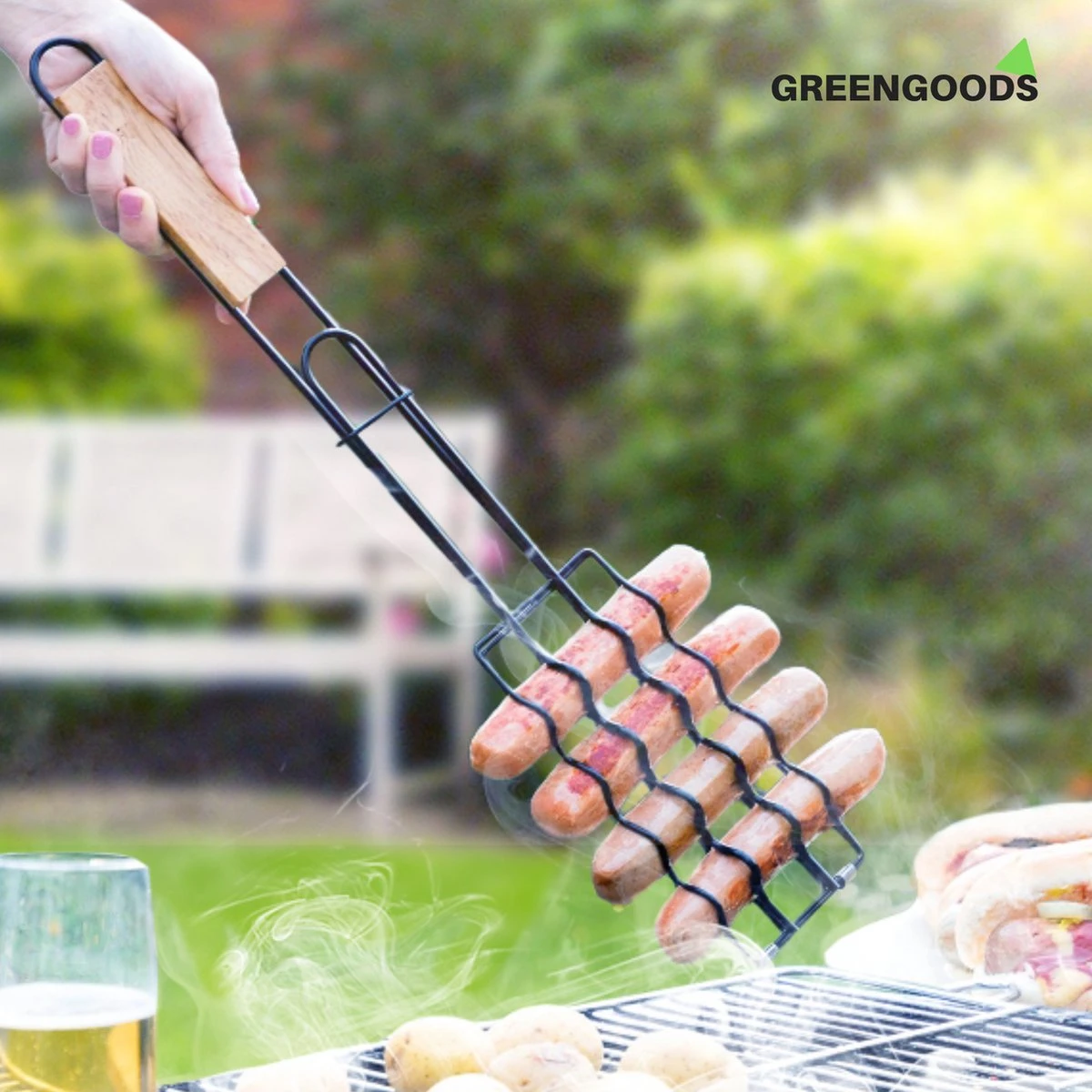 Grille De Barbecue Pour Saucisses GREENGOODS - Accessoires Pour Barbecue - Grille D'accessoires Pour Barbecue 10 Grille De Barbecue Pour Saucisses GREENGOODS - Accessoires Pour Barbecue - Grille D'accessoires Pour Barbecue â Image 8