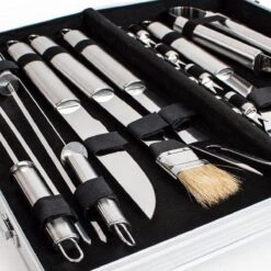 Ensemble De Barbecue En Acier Inoxydable D'Olivier 18 Pièces- Accessoires De Vêtements Pour Bébé De Barbecue - Ustensiles De Barbecue- Batterie De Cuisine Pour Barbecue- -Magasin D'Accessoires Pour Barbecue 1200x1200 1213