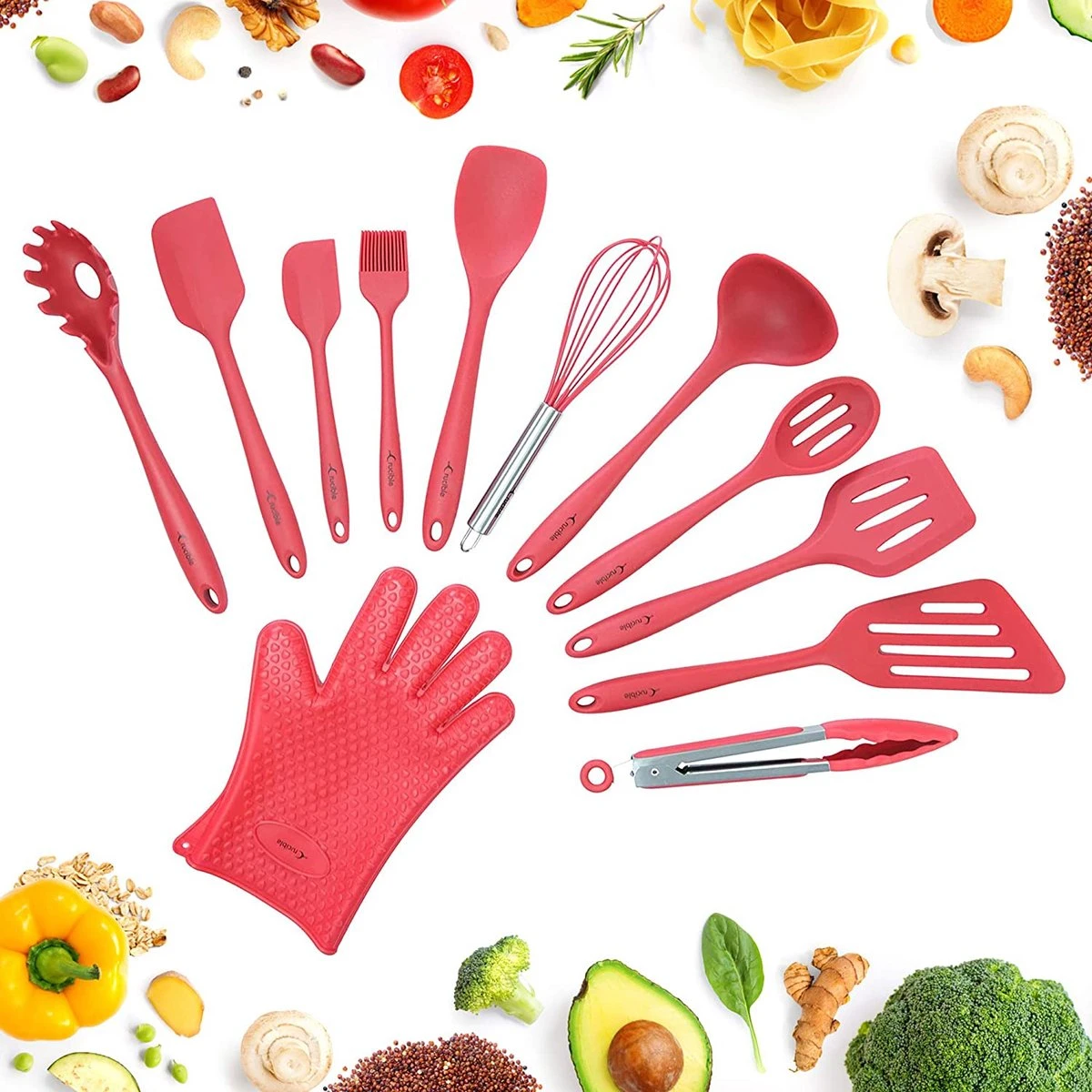 Ustensiles De Cuisine Set Spatule Fouet Pinces Cuillère Ustensiles De Cuisine Pour La Cuisine, La Cuisson Et Le Mélange 3 Ustensiles De Cuisine Set Spatule Fouet Pinces Cuillère Ustensiles De Cuisine Pour La Cuisine, La Cuisson Et Le Mélange