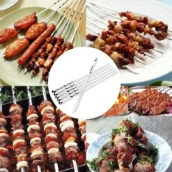 Pointes De Barbecue, Acier Inoxydable, 10 Pièces - BBQ Grill Spies Pics à Brochettes Stylos Brochettes Satay Kebap Kabab Shaslik -Magasin D'Accessoires Pour Barbecue 1200x1200 1266