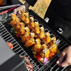 Doodadeals® | Poussin Grillé De Premium Supérieure | ACIER INOXYDABLE | Pour 12 Pilons De Kip | Marinade Et Plat De Service 13 Doodadeals® | Poussin Grillé De Premium Supérieure | ACIER INOXYDABLE | Pour 12 Pilons De Kip | Marinade Et Plat De Service -Magasin D'Accessoires Pour Barbecue 1200x1200 1281