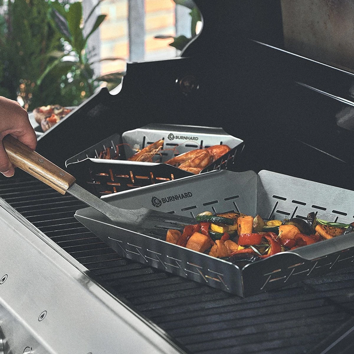 Burnhard Panier Grill Pour BBQ - Panier Grill 35,5x30x5,5 Cm 8 Burnhard Panier Grill Pour BBQ - Panier Grill 35,5x30x5,5 Cm – Image 6