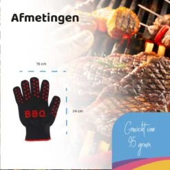 Gants BBQ YUNICS ® - Gants BBQ Résistant à La Chaleur - Accessoires BBQ - Rouge/ Zwart -Magasin D'Accessoires Pour Barbecue 1200x1200 1377