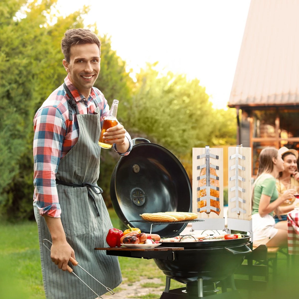 Relaxdays Smoker Board Bbq Saumon - Lot De 2 - Bbq Board - Bois De Cèdre - Réglable - XXL 8 Relaxdays Smoker Board Bbq Saumon - Lot De 2 - Bbq Board - Bois De Cèdre - Réglable - XXL – Image 6