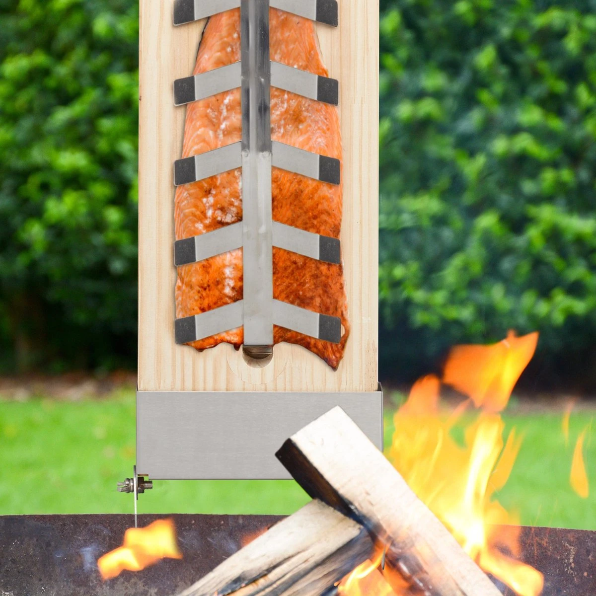Relaxdays Smoker Board Bbq Saumon - Lot De 2 - Bbq Board - Bois De Cèdre - Réglable - XXL 10 Relaxdays Smoker Board Bbq Saumon - Lot De 2 - Bbq Board - Bois De Cèdre - Réglable - XXL – Image 8