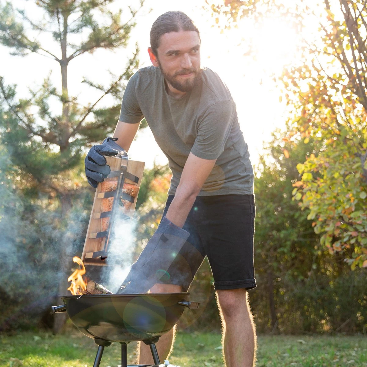 Relaxdays Planche à Fumer Bbq Saumon - Planche Finlandaise - Lot De 2 - Bois De Hêtre - H 55 Cm - Planche à Saumon 7 Relaxdays Planche à Fumer Bbq Saumon - Planche Finlandaise - Lot De 2 - Bois De Hêtre - H 55 Cm - Planche à Saumon – Image 5