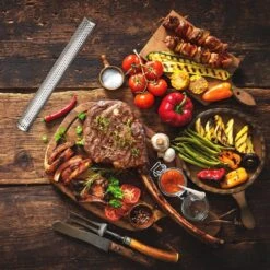 Relaxdays Tige De Fumage Acier Inoxydable - 30 Cm - Fumoir - Accessoire Barbecue - Fumoir Bbq -Magasin D'Accessoires Pour Barbecue 1200x1200 1473