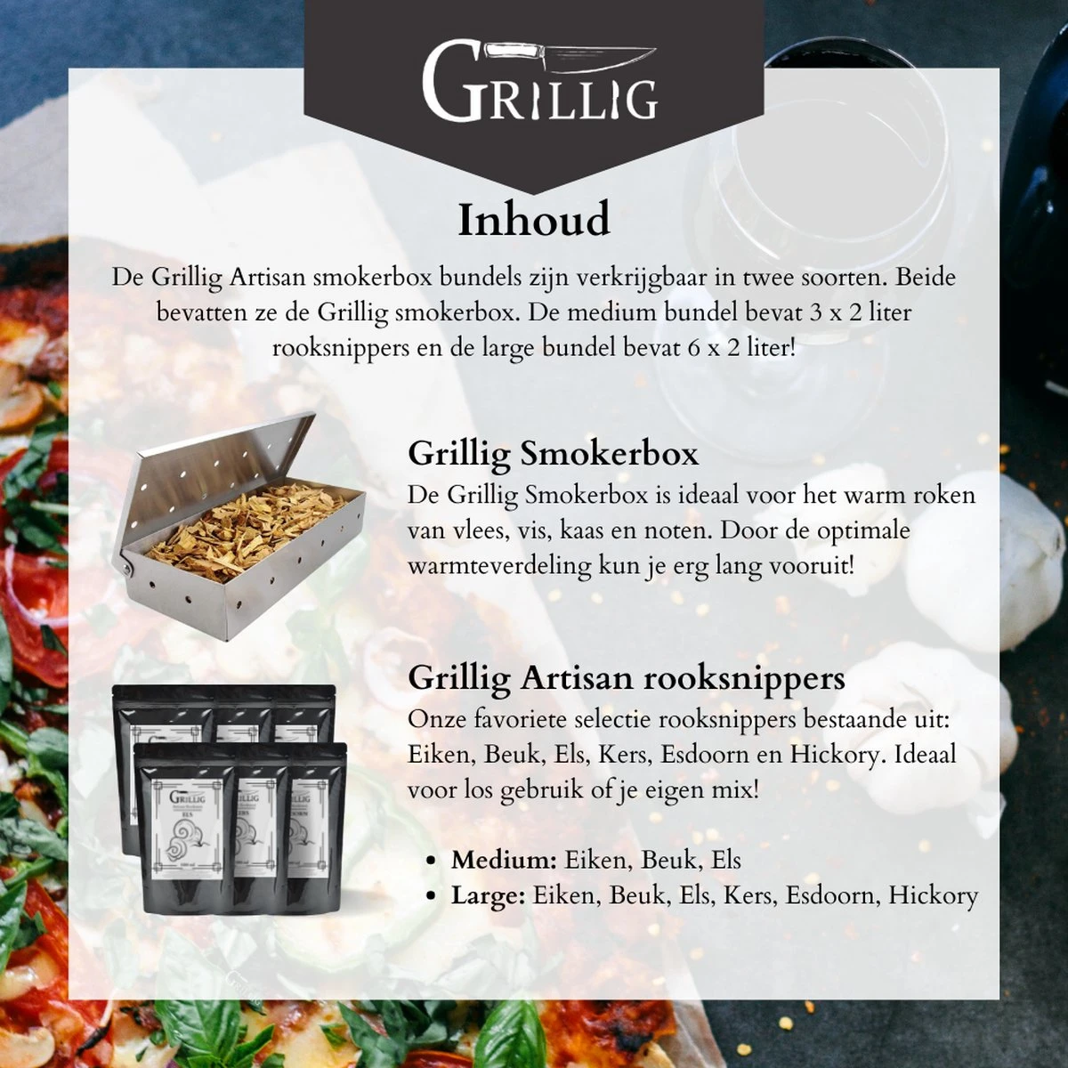 Whimsical - Artisan Large - Smokerbox - 6 Types De Copeaux De Fumée - Bois De Fumée Pour Fumer à Chaud - Chêne - Hêtre - Aulne - Cerisier - Esdoorn - Hickory - 12 Litres 6 Whimsical - Artisan Large - Smokerbox - 6 Types De Copeaux De Fumée - Bois De Fumée Pour Fumer à Chaud - Chêne - Hêtre - Aulne - Cerisier - Esdoorn - Hickory - 12 Litres – Image 4