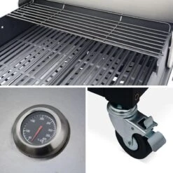 Barbecue à Gaz D Artagnan Cuisine Extérieure 5 Feux, évier, Planche à Découper, Thermomètre - Branchement Gaz G1 2 F15-21 Inclus. -Magasin D'Accessoires Pour Barbecue 1200x1200 159