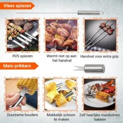 Ensemble D'outils De BBQ Ensemble D'accessoires De Valise Pinces Tablier De Brosse Barbecue - Ensemble D'accessoires De BBQ De Chef Cuisinier -Magasin D'Accessoires Pour Barbecue 1200x1200 190