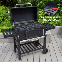 BBQ Grill XXL Fumoir Fumoir - Barbecue à Charbon De Bois De Jardin - Y Compris Housse De Pluie Brosse Métallique Espace De Rangement Pliable 25 BBQ Grill XXL Fumoir Fumoir - Barbecue à Charbon De Bois De Jardin - Y Compris Housse De Pluie Brosse Métallique Espace De Rangement Pliable -Magasin D'Accessoires Pour Barbecue 1200x1200 200