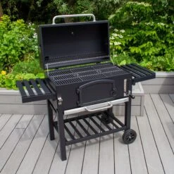 BBQ Grill XXL Fumoir Fumoir - Barbecue à Charbon De Bois De Jardin - Y Compris Housse De Pluie Brosse Métallique Espace De Rangement Pliable 28 BBQ Grill XXL Fumoir Fumoir - Barbecue à Charbon De Bois De Jardin - Y Compris Housse De Pluie Brosse Métallique Espace De Rangement Pliable -Magasin D'Accessoires Pour Barbecue 1200x1200 203