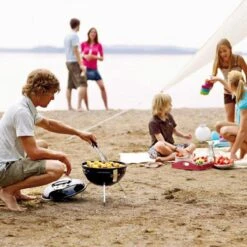 AG Mini Barbecue Ø 35cm - Barbecues à Charbon - Barbecue Kogelbarbecue - Klein Et Léger - Compact - Inox - 4-6 Personnes-Barbecue Rond - Incl. Couvercle - Barbecue Passe Partout -Grille De Ventilation Pour La Régulation De L'oxygène - Zwart -Magasin D'Accessoires Pour Barbecue 1200x1200 220