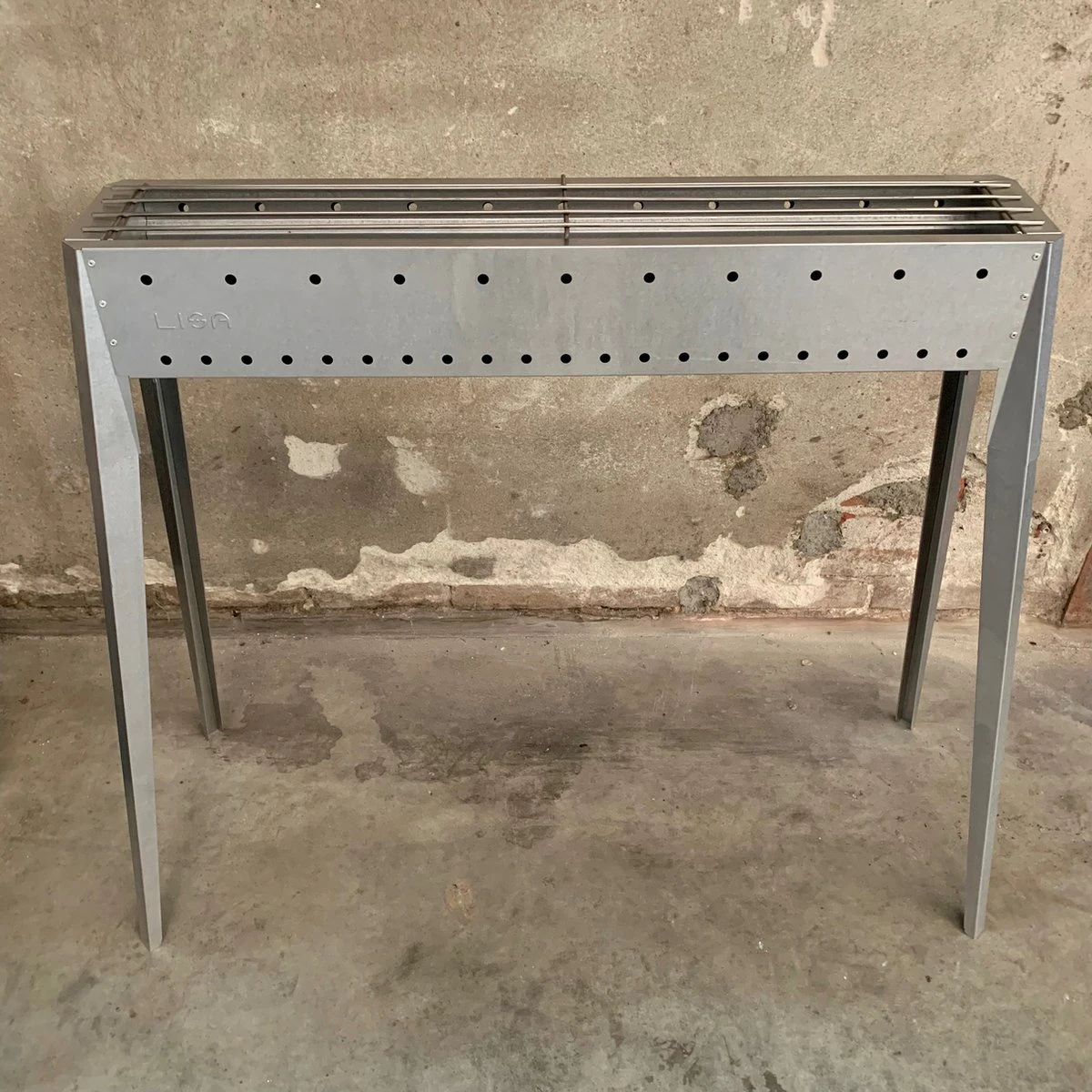 Spiedini Saté-bbq Sumatra 80 - Barbecue à Charbon Double Paroi Avec Grille Horizontale Pour Satay Ou Autres Brochettes - 80 Cm De Long, 11 Cm De Large, 83 Cm De Haut - Matière : Fer Aluminisé 3 Spiedini Saté-bbq Sumatra 80 - Barbecue à Charbon Double Paroi Avec Grille Horizontale Pour Satay Ou Autres Brochettes - 80 Cm De Long, 11 Cm De Large, 83 Cm De Haut - Matière : Fer Aluminisé