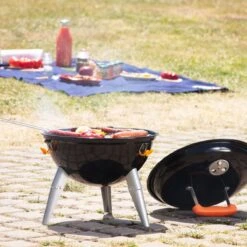 NATERIAL - Barbecue à Charbon Portable PHOENIX NOMAD - 4 Personnes - Ø37 Cm - H. 35/43 Cm - Acier émaillé - Zwart - Grill Sphérique -Magasin D'Accessoires Pour Barbecue 1200x1200 25