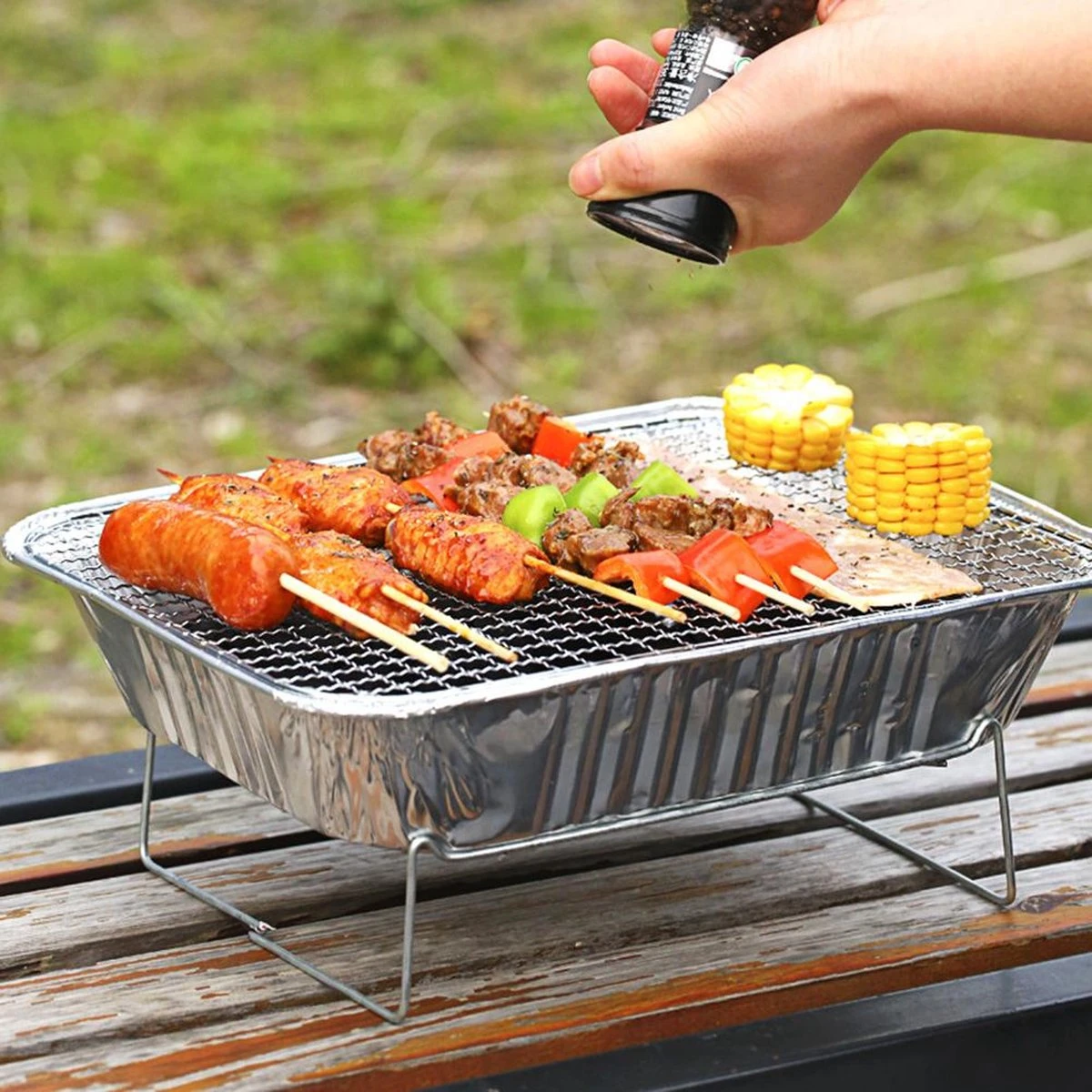 Set Barbecue - Instantané - Jetable - Barbecue Extérieur - Table - Grille - Balcon - Pique-nique - Accessoires Barbecue - Grill - 3 Tailles XL 1200 Grammes , L 600 Grammes , S 376 Grammes 13 Set Barbecue - Instantané - Jetable - Barbecue Extérieur - Table - Grille - Balcon - Pique-nique - Accessoires Barbecue - Grill - 3 Tailles XL 1200 Grammes , L 600 Grammes , S 376 Grammes – Image 11