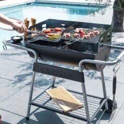 NATERIAL - Barbecue à Charbon ICARUS ALPHA II - 10 Personnes - H.93,5 X L.110 X P.59 Cm - Acier Peint - Zwart - BBQ Angulaire Sans Couvercle -Magasin D'Accessoires Pour Barbecue 1200x1200 27
