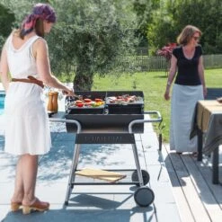 NATERIAL - Barbecue à Charbon ICARUS ALPHA II - 10 Personnes - H.93,5 X L.110 X P.59 Cm - Acier Peint - Zwart - BBQ Angulaire Sans Couvercle -Magasin D'Accessoires Pour Barbecue 1200x1200 28