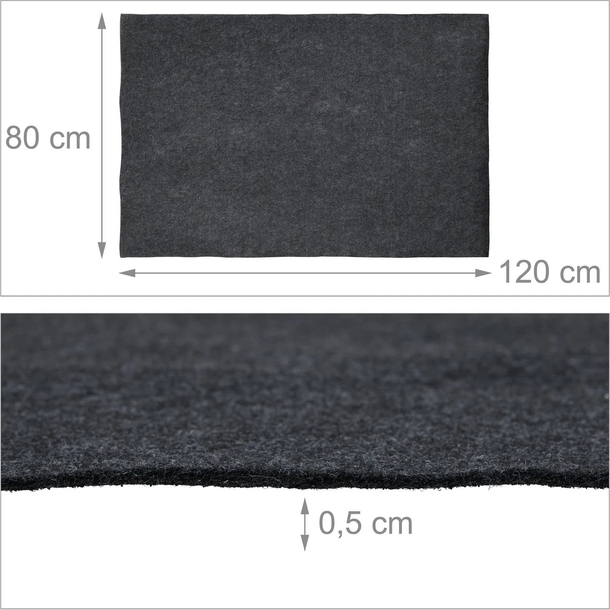 Tapis De Sol Pour Barbecue Relaxdays - Tapis De BBQ - 120 X 80 Cm - Tapis De Protection - Antidérapant - Anthracite 11 Tapis De Sol Pour Barbecue Relaxdays - Tapis De BBQ - 120 X 80 Cm - Tapis De Protection - Antidérapant - Anthracite – Image 9