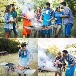 BBQ - Barbecue - Grill - Portable - Acier Inoxydable - Grill à Charbon - Ailes Doubles - Pan Antiadhésive - Camping - Jardin 11 BBQ - Barbecue - Grill - Portable - Acier Inoxydable - Grill à Charbon - Ailes Doubles - Pan Antiadhésive - Camping - Jardin -Magasin D'Accessoires Pour Barbecue 1200x1200 304