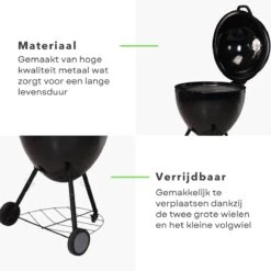BBQ à Charbon De Bois Cheqo® Luxe XXL - Ø 56,5 Cm - Surface De La Grille 49 Cm - Grille De Ventilation En Acier Inoxydable - Hauteur 97 Cm - Poids 14,6 Kg - Mobile - Barbecue 13 BBQ à Charbon De Bois Cheqo® Luxe XXL - Ø 56,5 Cm - Surface De La Grille 49 Cm - Grille De Ventilation En Acier Inoxydable - Hauteur 97 Cm - Poids 14,6 Kg - Mobile - Barbecue -Magasin D'Accessoires Pour Barbecue 1200x1200 309