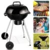 Barbecue à Charbon De Bois Rond De Luxe Cheqo® - Grille De Cuisson 45 Cm - 2 Roues - Support De Rangement Chromé - 82x54x54cm - BBQ 2 Barbecue à Charbon De Bois Rond De Luxe Cheqo® - Grille De Cuisson 45 Cm - 2 Roues - Support De Rangement Chromé - 82x54x54cm - BBQ -Magasin D'Accessoires Pour Barbecue 1200x1200 325