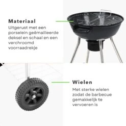 Barbecue à Charbon De Bois Rond De Luxe Cheqo® - Grille De Cuisson 45 Cm - 2 Roues - Support De Rangement Chromé - 82x54x54cm - BBQ 11 Barbecue à Charbon De Bois Rond De Luxe Cheqo® - Grille De Cuisson 45 Cm - 2 Roues - Support De Rangement Chromé - 82x54x54cm - BBQ -Magasin D'Accessoires Pour Barbecue 1200x1200 328
