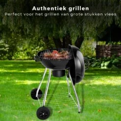 Barbecue à Charbon De Bois Rond De Luxe Cheqo® - Grille De Cuisson 45 Cm - 2 Roues - Support De Rangement Chromé - 82x54x54cm - BBQ 13 Barbecue à Charbon De Bois Rond De Luxe Cheqo® - Grille De Cuisson 45 Cm - 2 Roues - Support De Rangement Chromé - 82x54x54cm - BBQ -Magasin D'Accessoires Pour Barbecue 1200x1200 330
