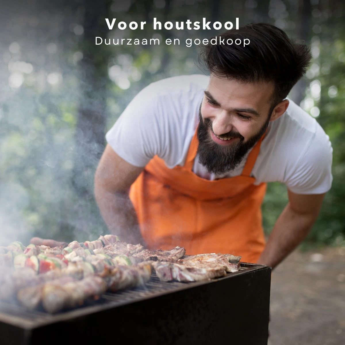 Barbecue à Charbon Cheqo® - Barbecue à Charbon De Bois - BBQ - Demi-cylindre - 88x50xH72cm - Surface De Gril 60x29cm - Revêtement En Poudre Zwart - 6600g - Titre Par Défaut 6 Barbecue à Charbon Cheqo® - Barbecue à Charbon De Bois - BBQ - Demi-cylindre - 88x50xH72cm - Surface De Gril 60x29cm - Revêtement En Poudre Zwart - 6600g - Titre Par Défaut – Image 4