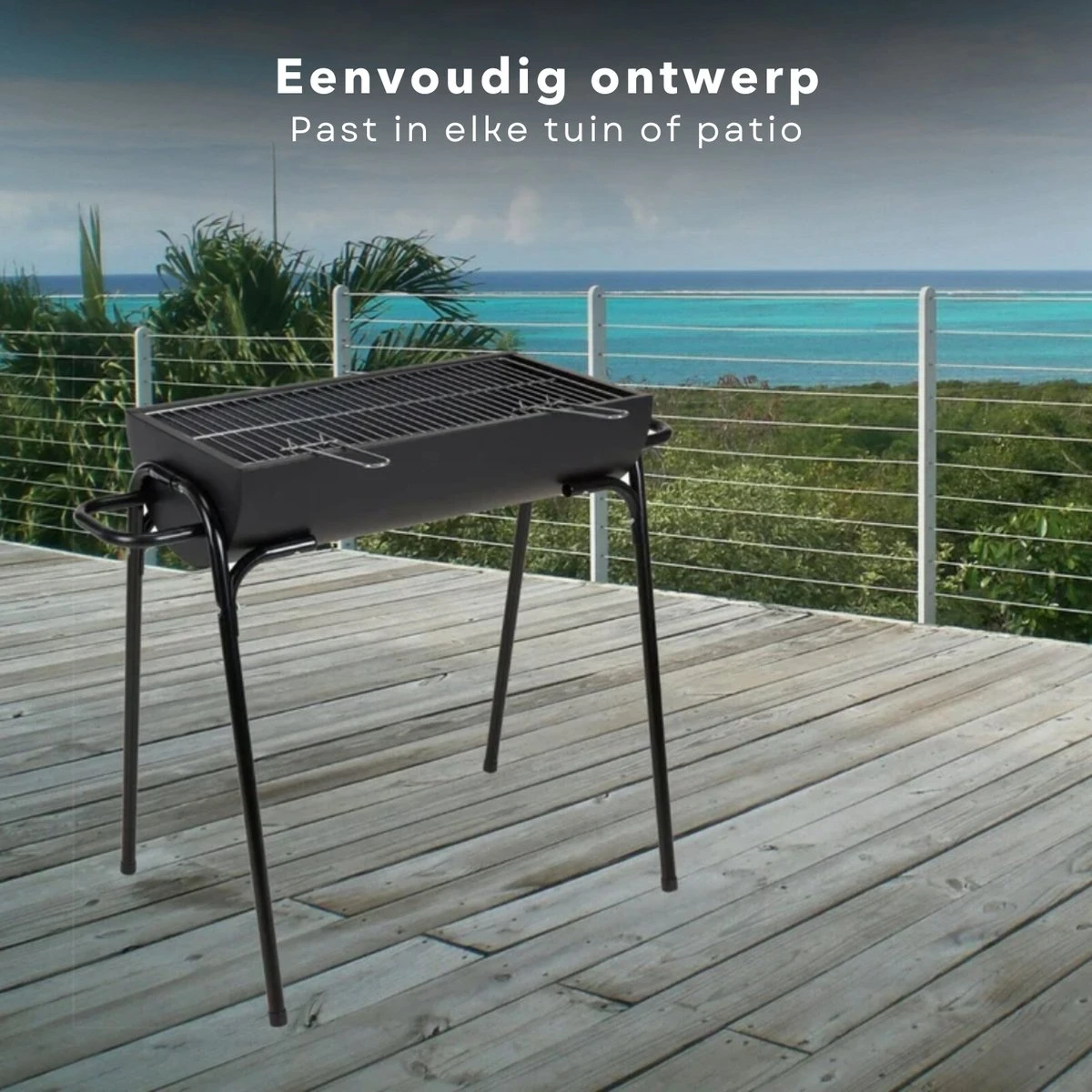 Barbecue à Charbon Cheqo® - Barbecue à Charbon De Bois - BBQ - Demi-cylindre - 88x50xH72cm - Surface De Gril 60x29cm - Revêtement En Poudre Zwart - 6600g - Titre Par Défaut 8 Barbecue à Charbon Cheqo® - Barbecue à Charbon De Bois - BBQ - Demi-cylindre - 88x50xH72cm - Surface De Gril 60x29cm - Revêtement En Poudre Zwart - 6600g - Titre Par Défaut – Image 6