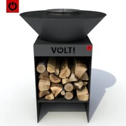 VOLT! Barbecue Dutch Fire Bowl - Brasero Avec Rangement Pour Bois Pour Extérieur - Cuisine D'extérieur - Plaque De Gril - Plancha Barbecue - Grille De Gril - Anneau De Gril -Magasin D'Accessoires Pour Barbecue 1200x1200 355