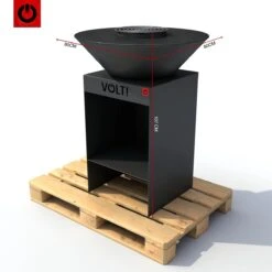 VOLT! Barbecue Dutch Fire Bowl - Brasero Avec Rangement Pour Bois Pour Extérieur - Cuisine D'extérieur - Plaque De Gril - Plancha Barbecue - Grille De Gril - Anneau De Gril -Magasin D'Accessoires Pour Barbecue 1200x1200 356