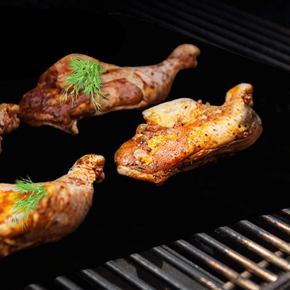 BBQ MAT Grill Mat - Zinaps Set De 3 BBQ Grill Tapis Réutilisable Téflon Tapis Antiadhésif Pour La Cuisson, Le Gril Et Réutilisable Planchas Barbecues Convient Pour Les Barbecues Au Charbon Et Barbecue électronique, Fours - (WK 02124) 5 BBQ MAT Grill Mat - Zinaps Set De 3 BBQ Grill Tapis Réutilisable Téflon Tapis Antiadhésif Pour La Cuisson, Le Gril Et Réutilisable Planchas Barbecues Convient Pour Les Barbecues Au Charbon Et Barbecue électronique, Fours - (WK 02124) – Image 3